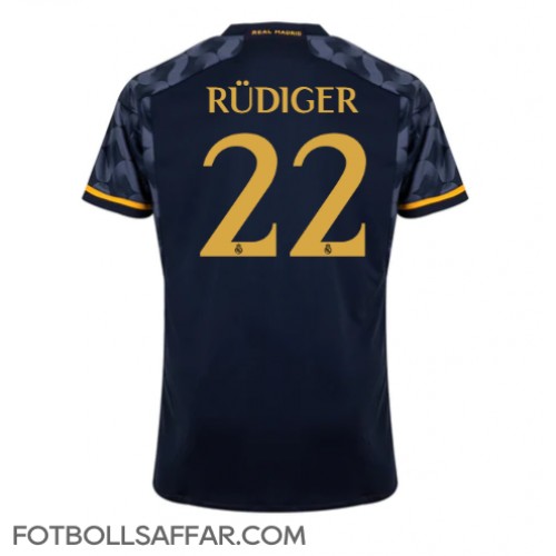 Real Madrid Antonio Rudiger #22 Bortatröja 2023-24 Kortärmad